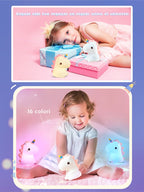 Luce Notturna Baby 16 Colori Tap Control Ricaricabile USB 3in1