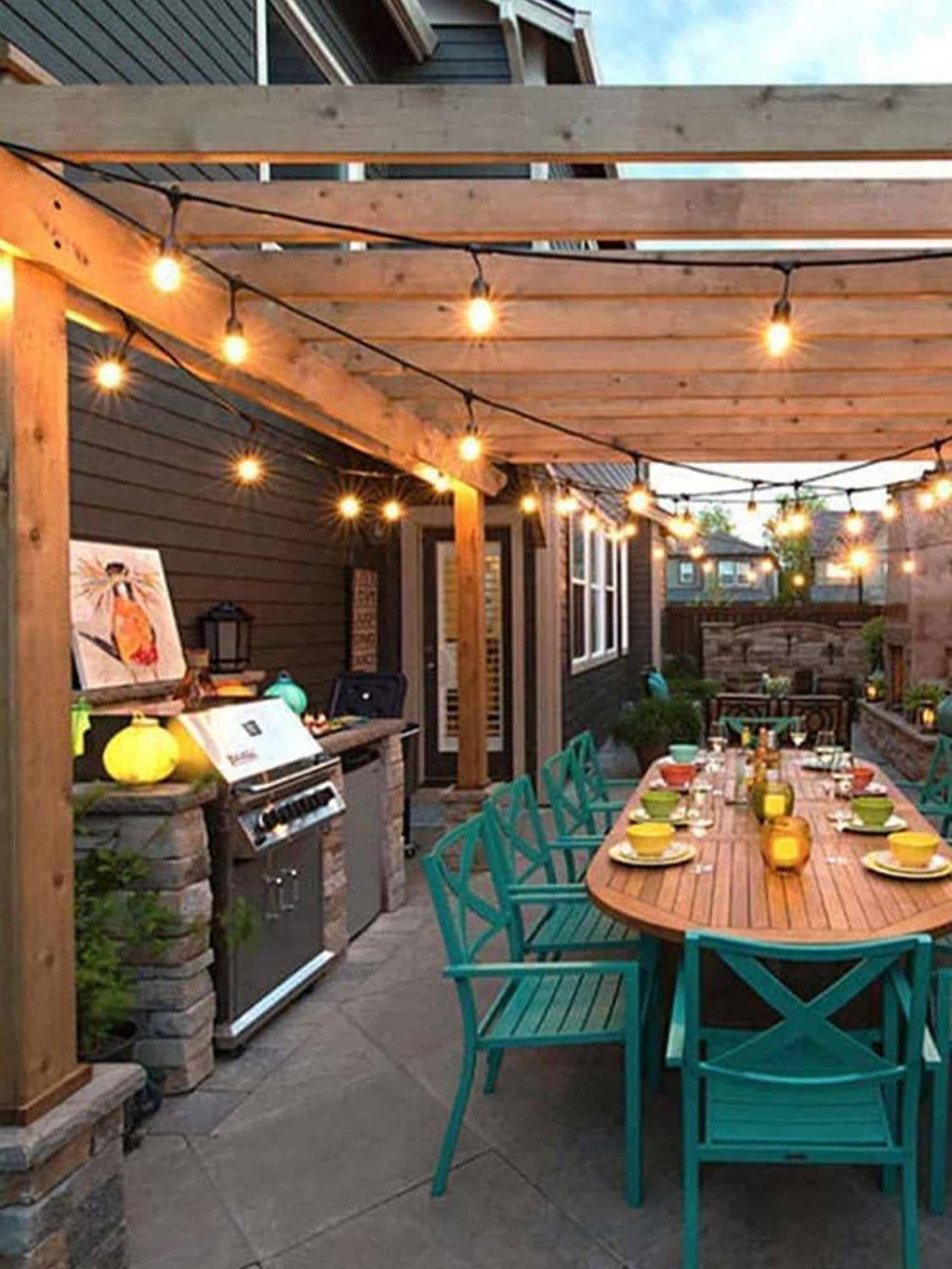 Catenaria LED per Esterno Solare IP65