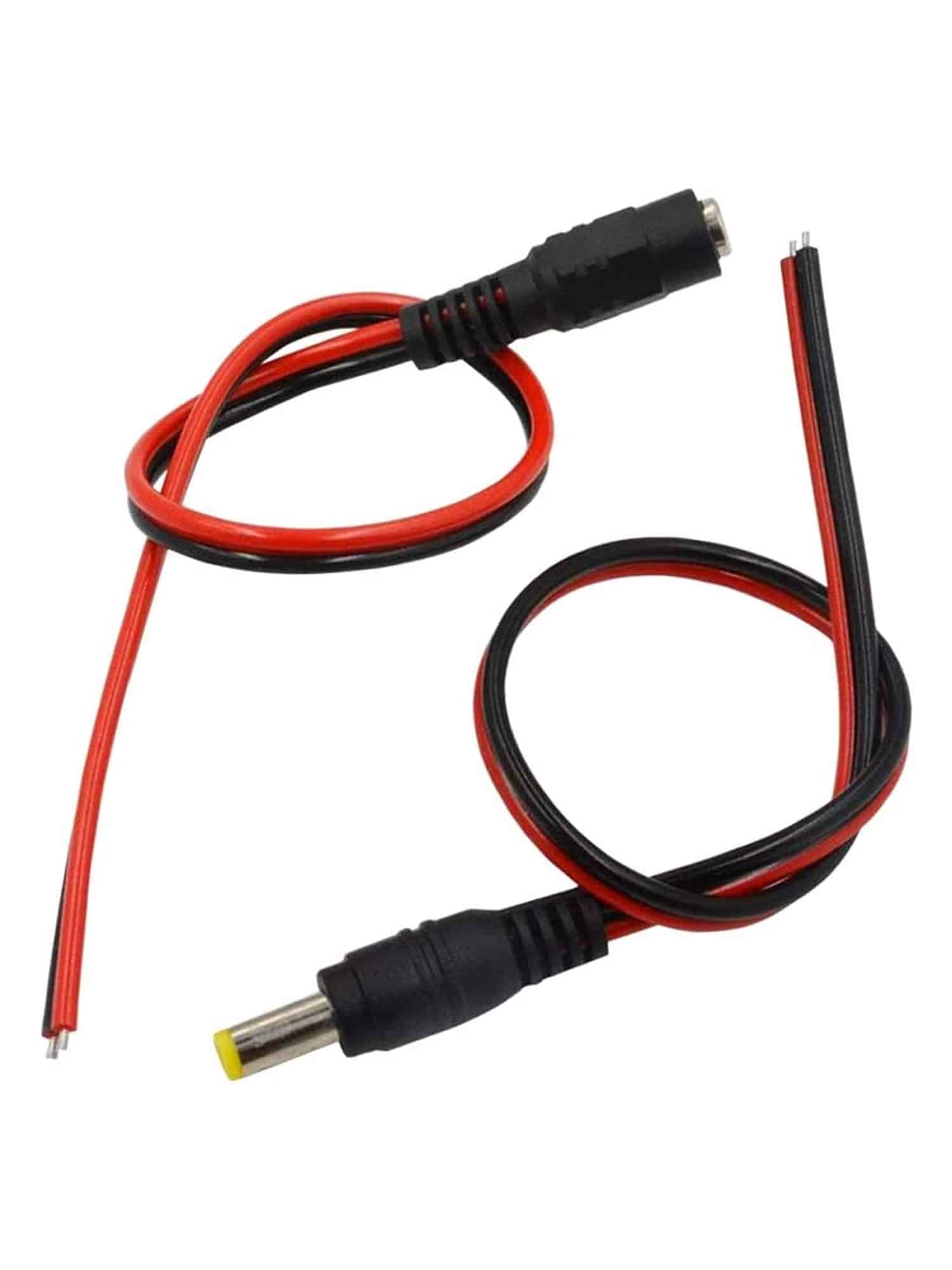 DC Connettore di Alimentazione Maschio Femmina 5,5 mm x 2,1 mm con Cavo Immagine principale del prodotto