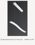 GIULIA ONDA 8007-1  Lampadario LED a Sospensione SMART