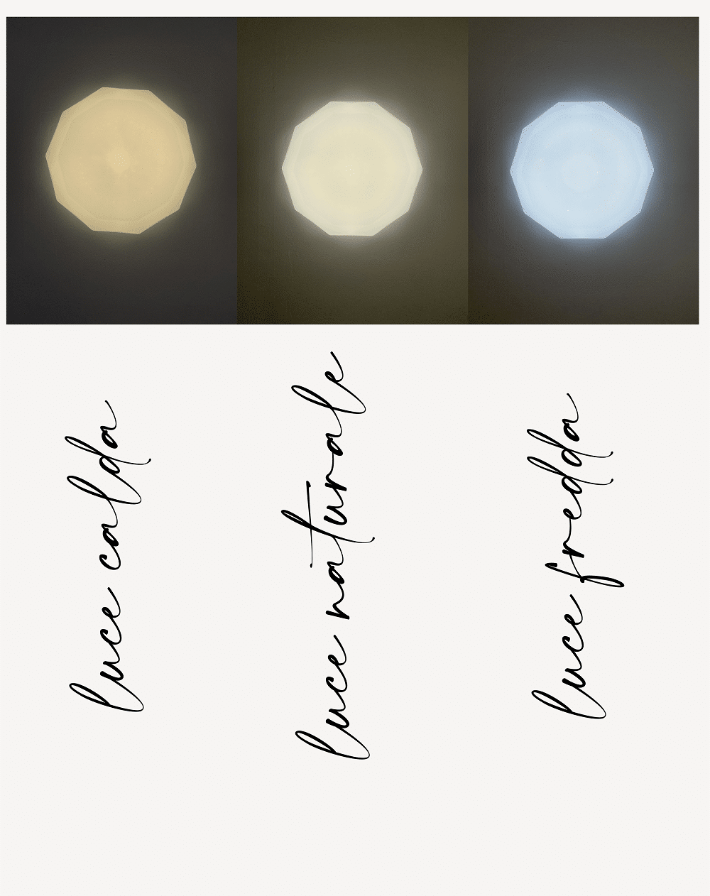 DOME LIGHT Plafoniera LED 3in1 24W/36W Diamante