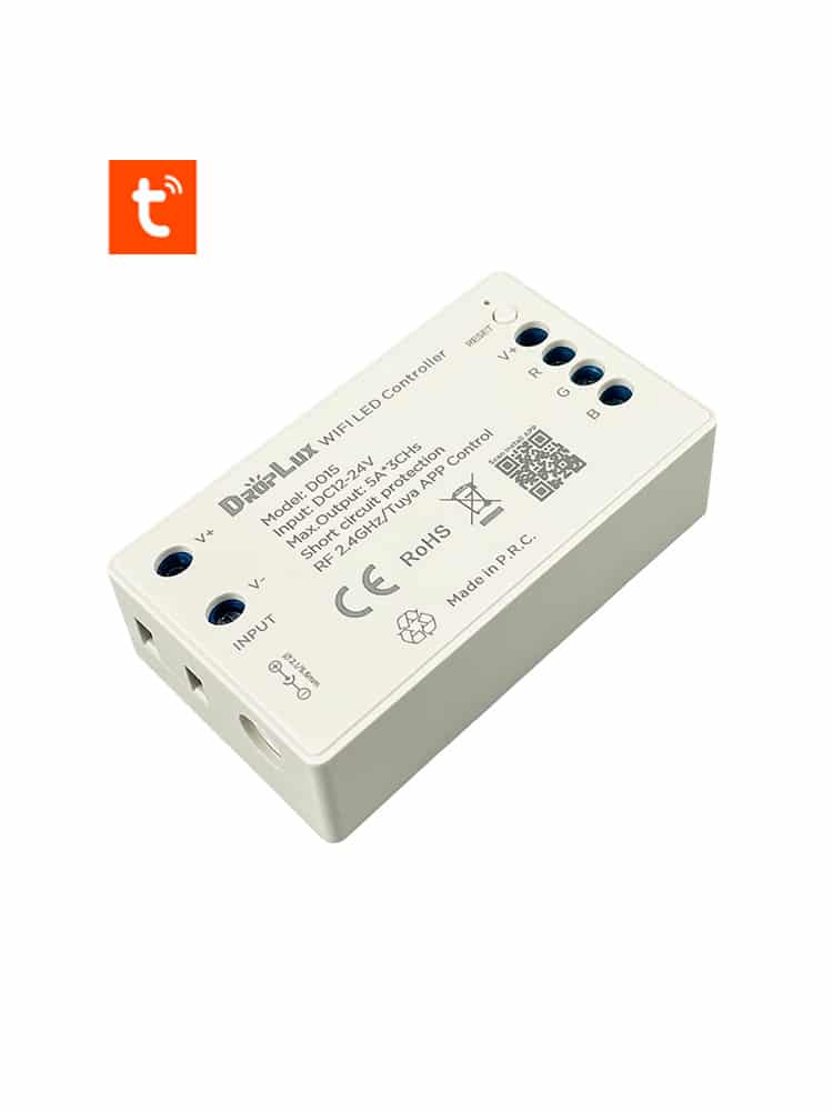 Controller Led WIFI RBG Compatibile con Telecomando e App Tuya D015