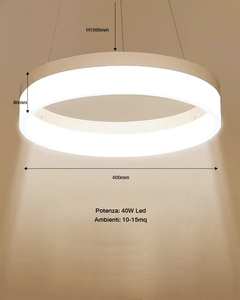 GIULIA LUNA 5070-1 Lampadario LED a Sospensione SMART