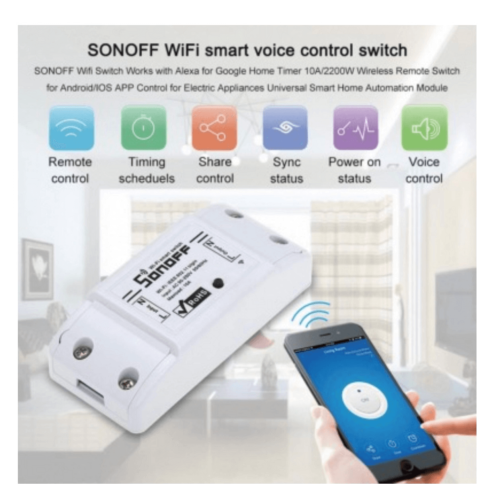 SONOFF TELECOMANDO WIRELESS INTELLIGENTE 10A
