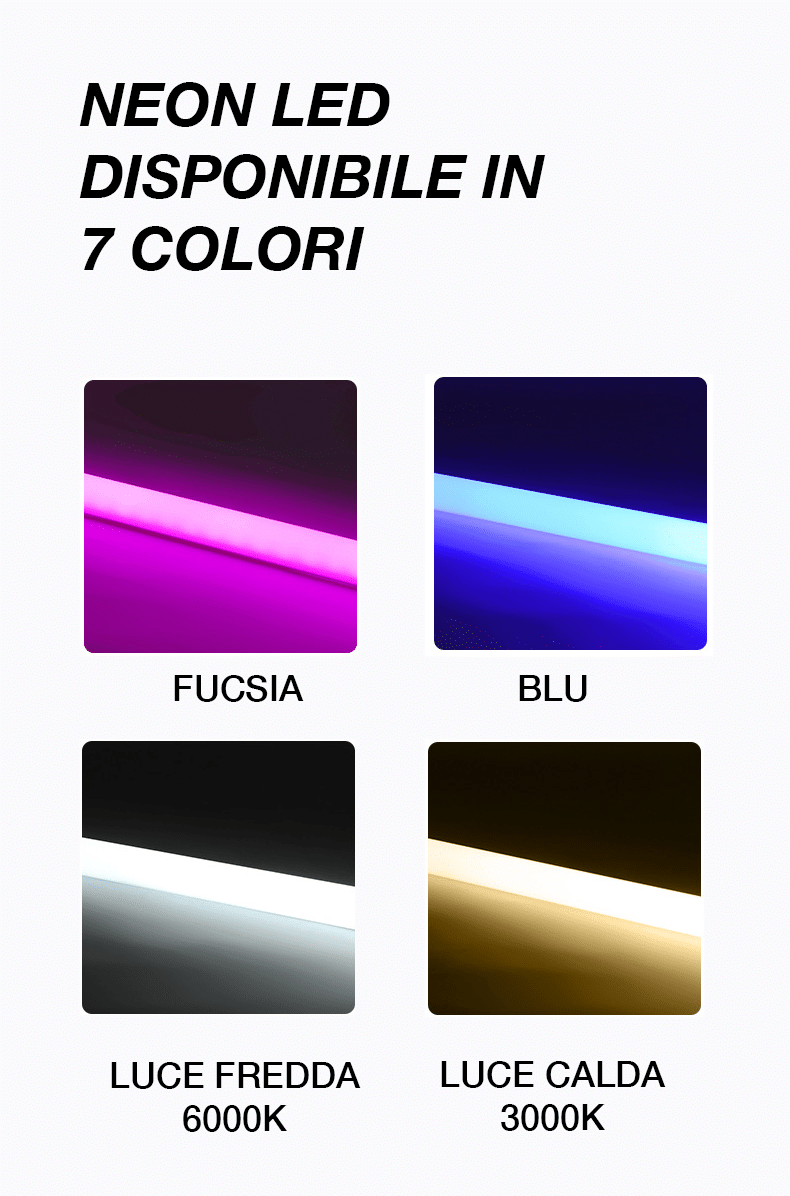 Tubo LED COLORATO Effetto Neon