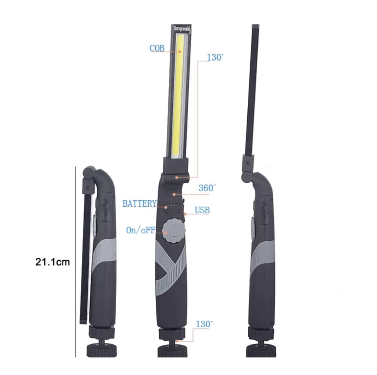 TORCIA LED RICARICABILE B0152 Immagine principale del prodotto