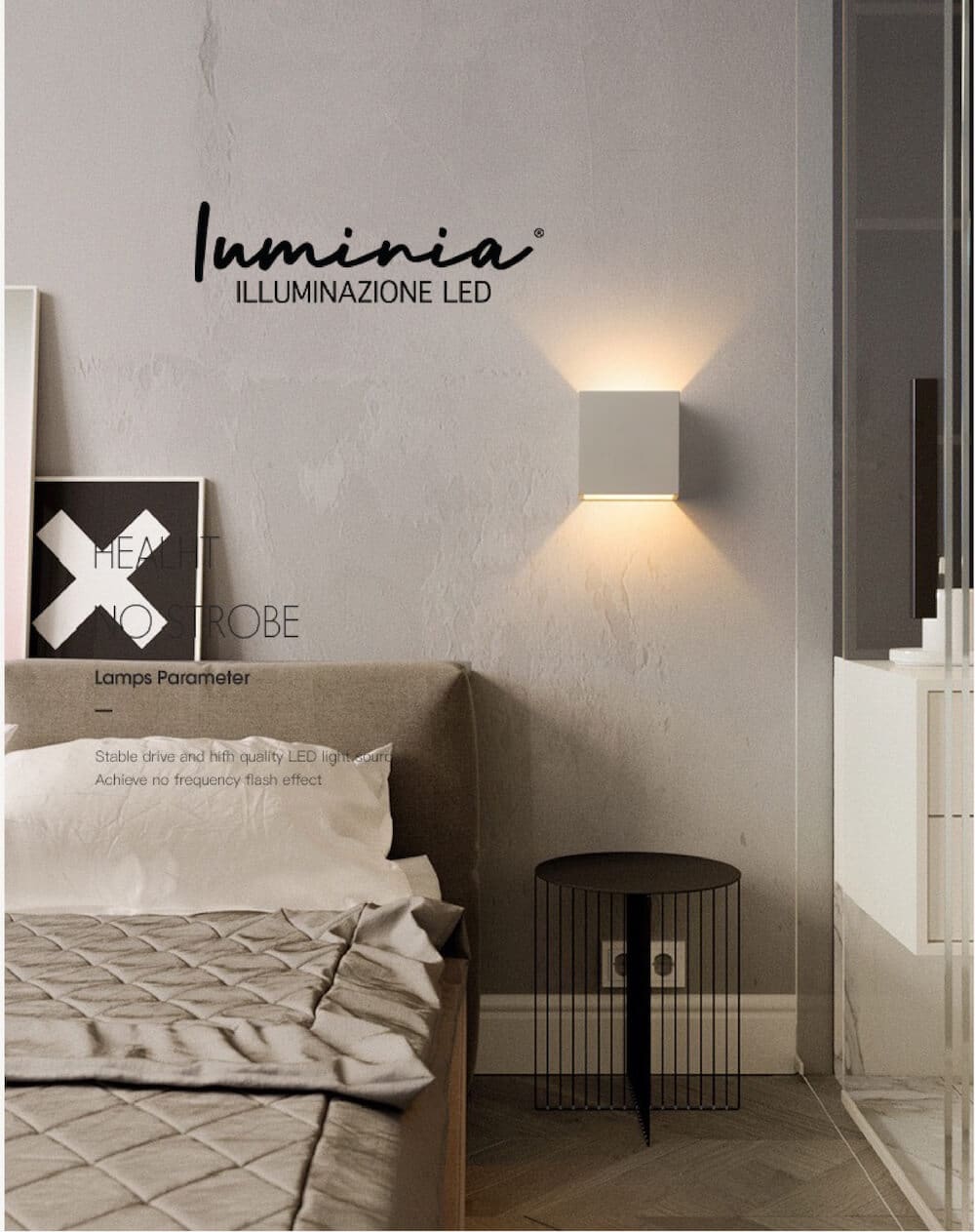 APPLIQUE CUBO BIANCO