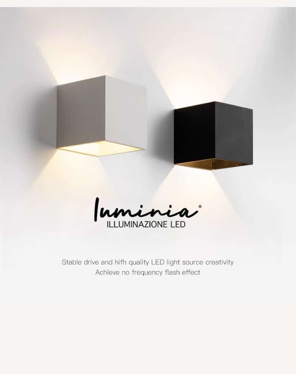 APPLIQUE CUBO BIANCO