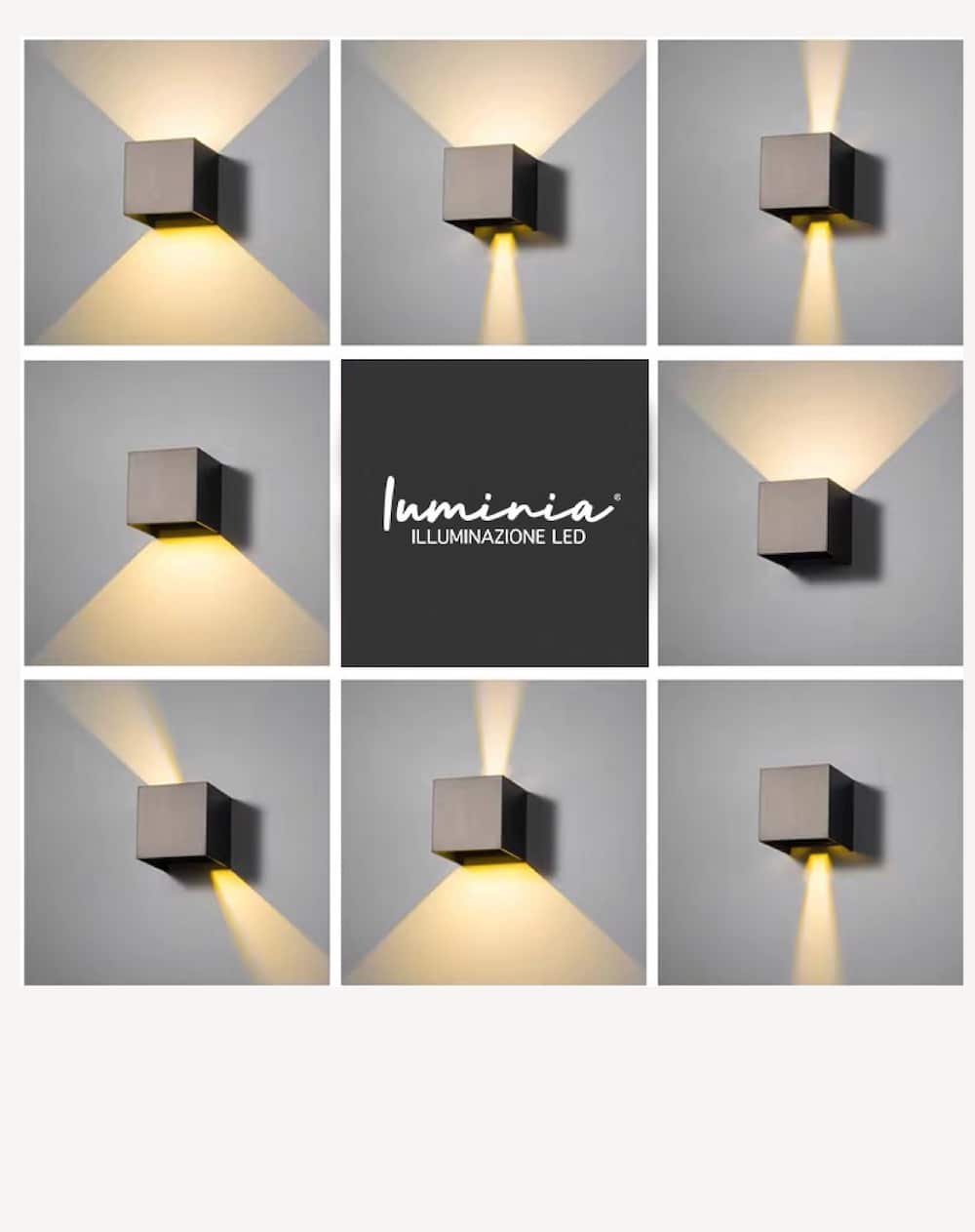 APPLIQUE CUBO BIANCO