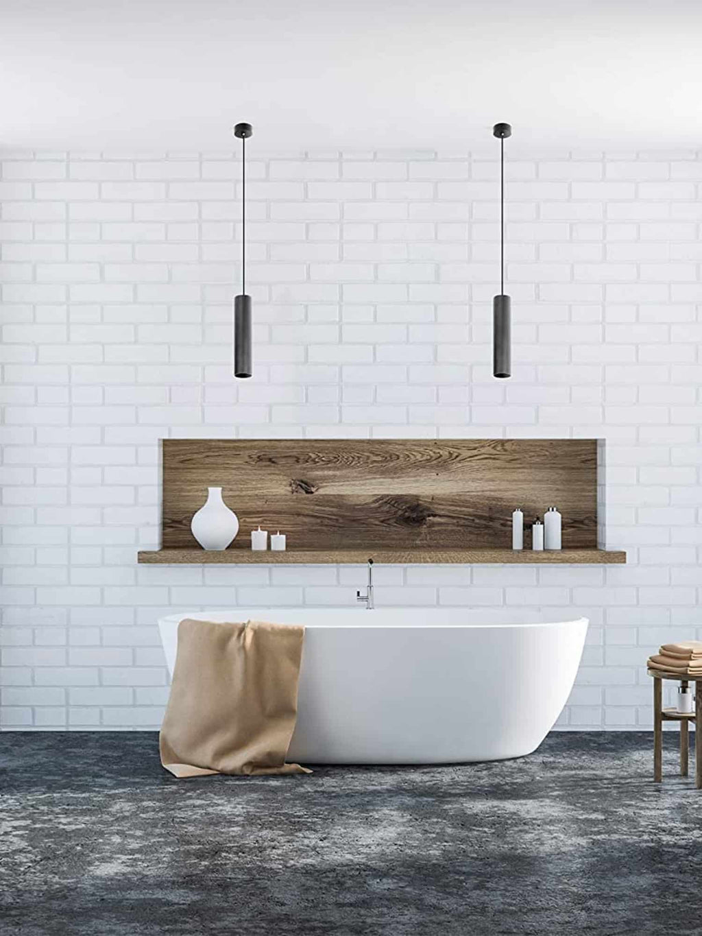 Pendente Led Tubo Evo Nero/Bianco 5w