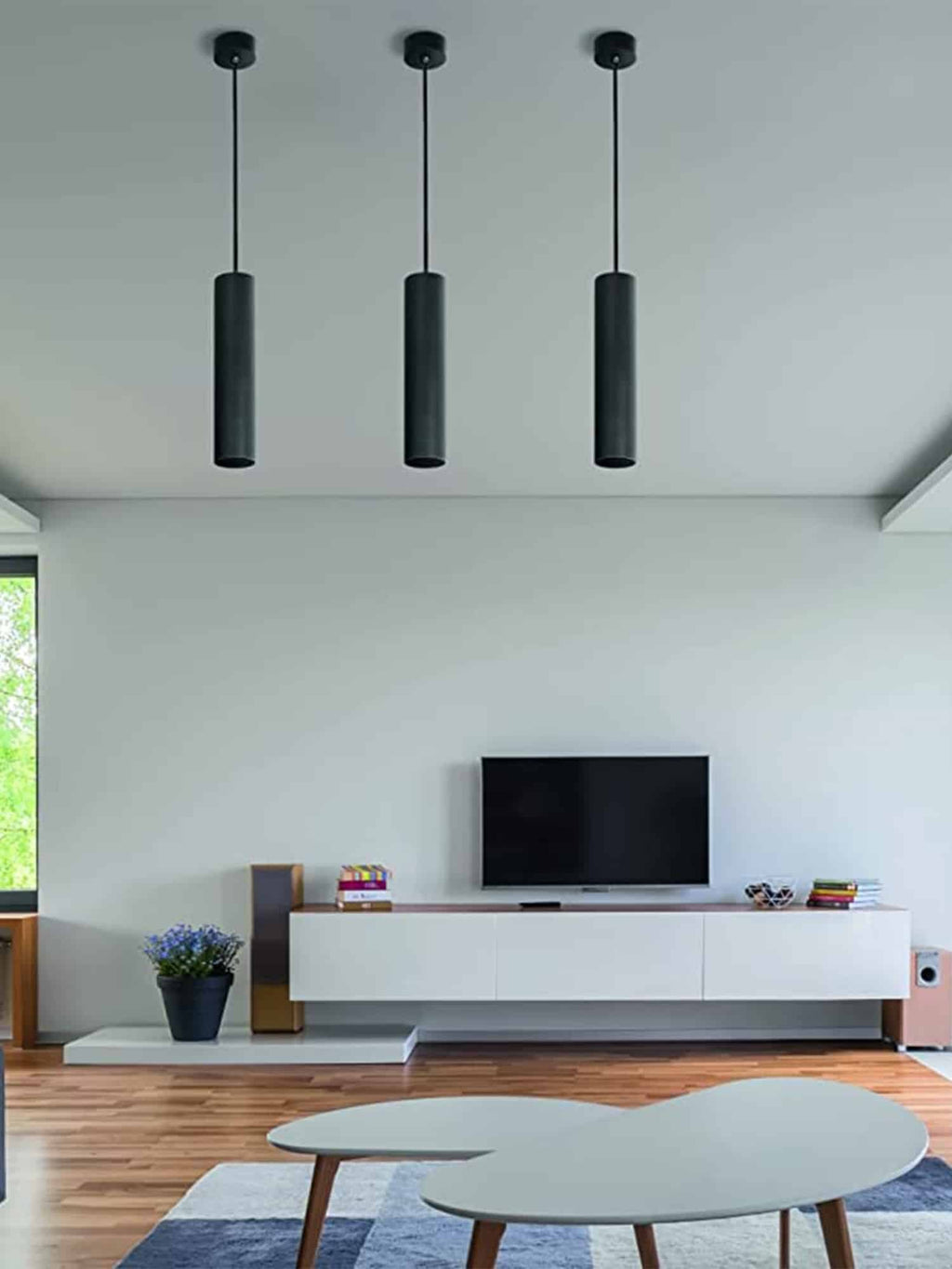 Pendente Led Tubo Evo Nero/Bianco 5w