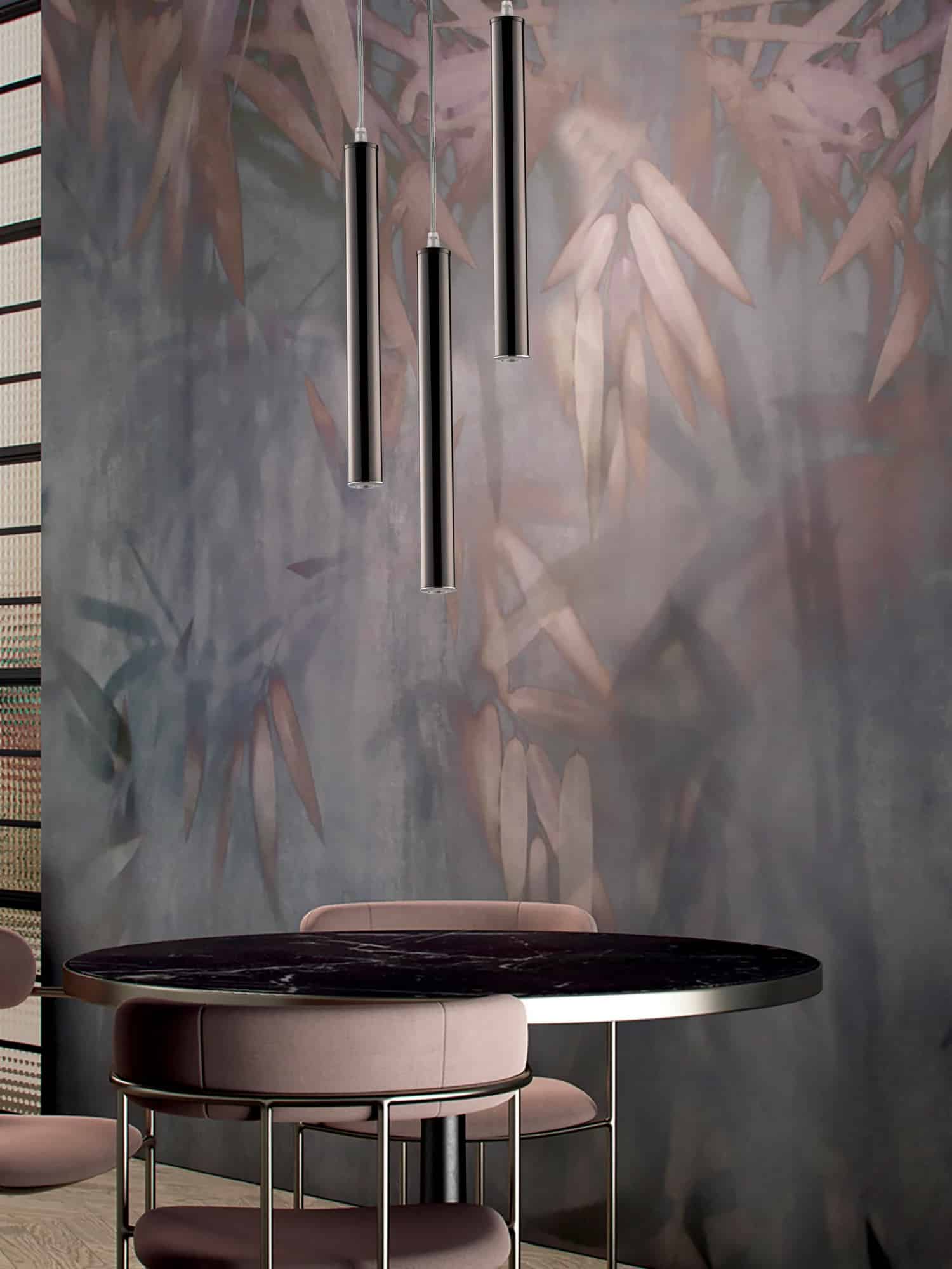 Pendente Led Tubo Evo Nero 5w