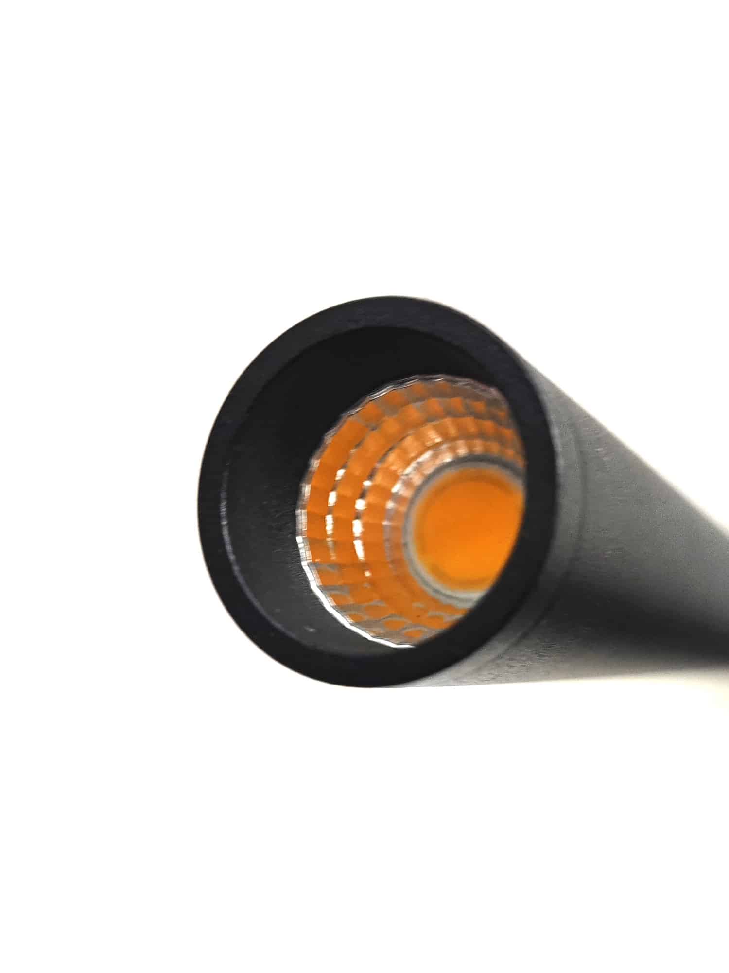 Pendente Led Tubo Evo Nero/Oro Scuro 5w 3000K