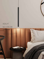 Pendente Led Tubo Evo Nero/Oro Scuro 5w 3000K