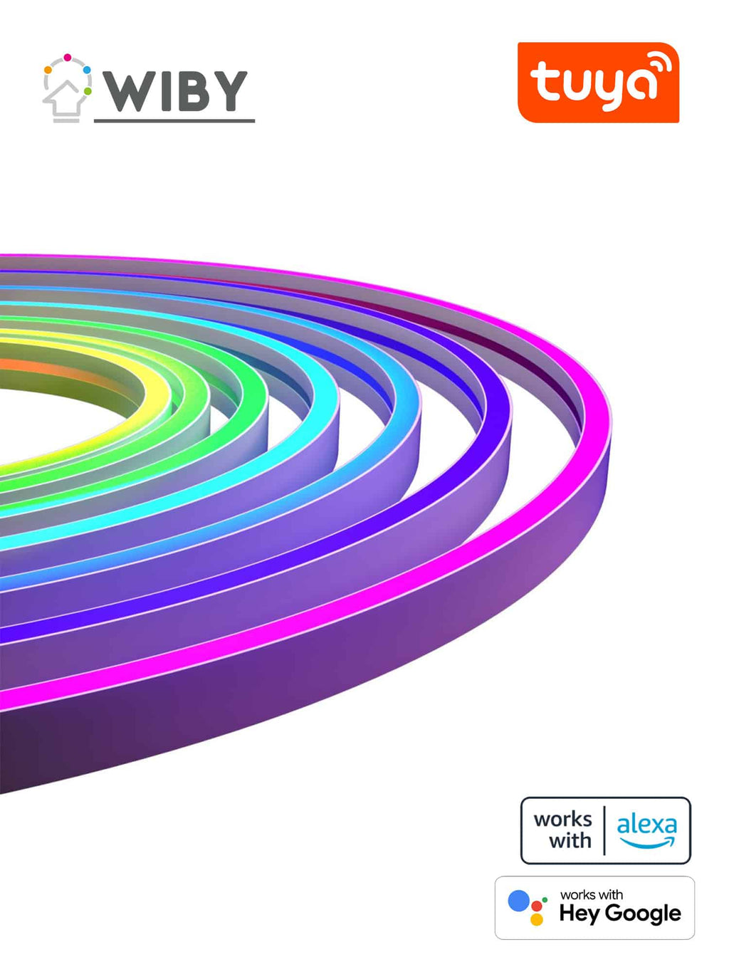 Strisce LED Neon FLEX RGBIC Intelligenti Wifi 5m