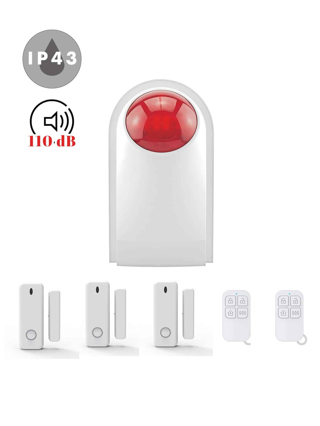 Sirena Stroboscopica Senza Fili per Esterno ZX-SN30